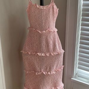 PINK MIDI DRESS